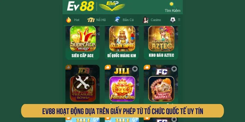 EV88 – Nhà Cái Uy Tín, Tỷ Lệ Thưởng Cao, Nạp Rút Nhanh! Tìm hiểu về nền tảng cá cược EV88